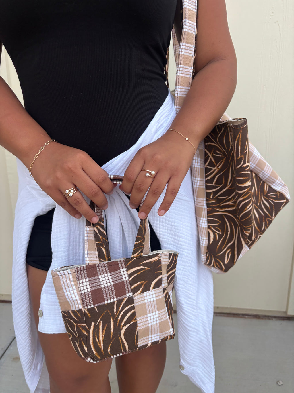 Mini Quilt Tote Bag